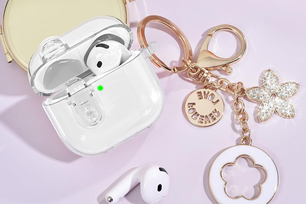 Earphones Case Compatible with Apple Airpods 4 Soft TPU Clear Earbuds Case-Clear