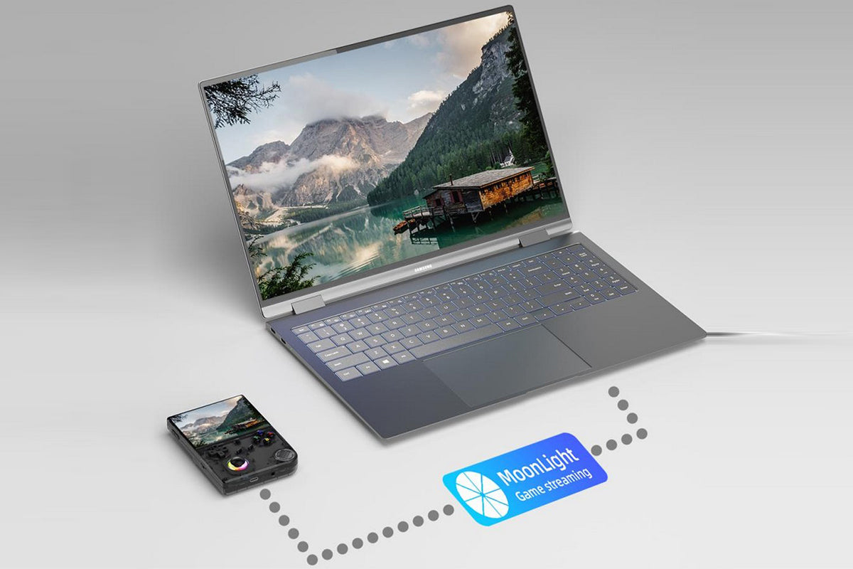 Handheld Retro Game Console 4 Inch Screen Built-in 64G TF Card Supports WiFi Bluetooth -Black