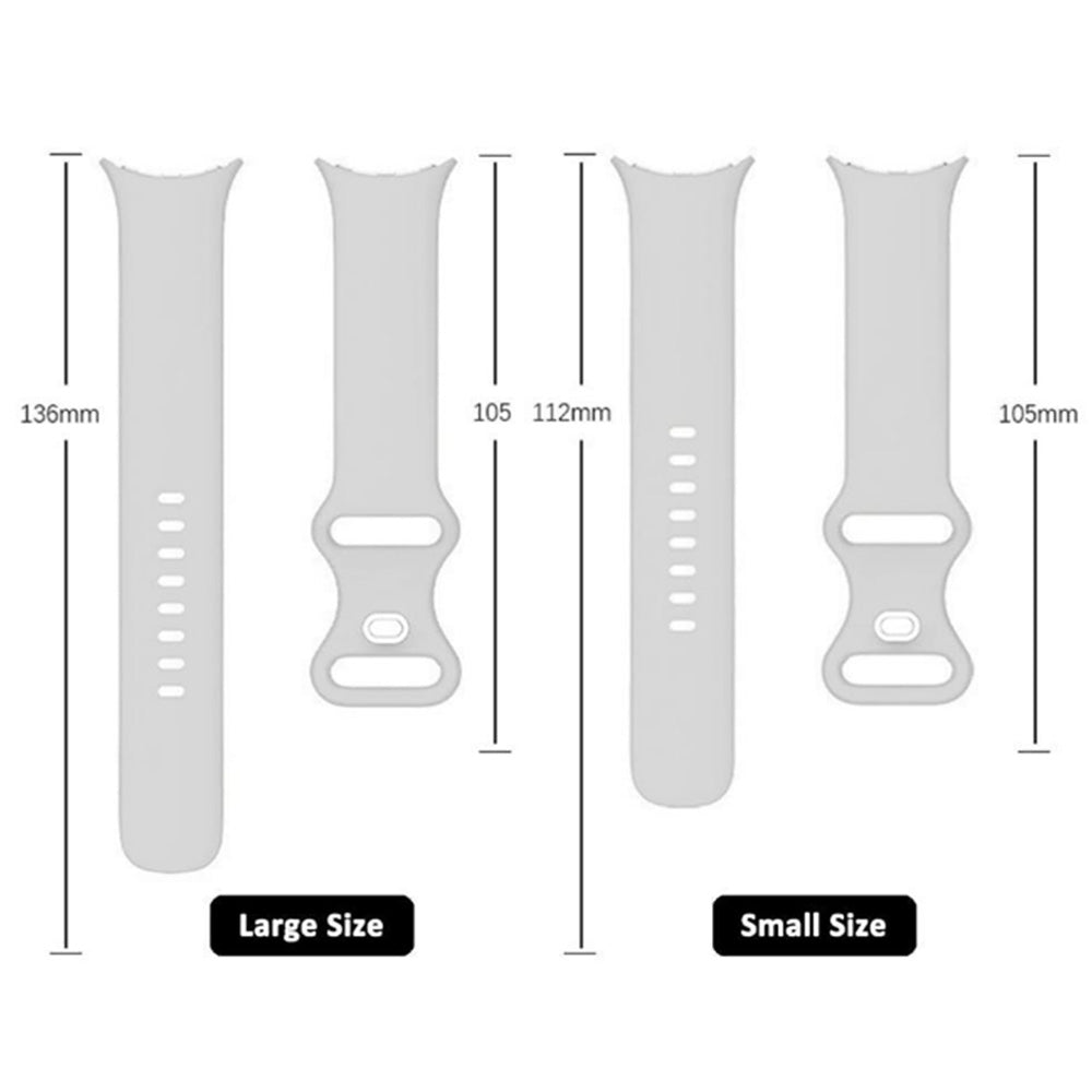 For Google Pixel Watch 1 / 2 Soft Replacement Strap Silicone Sport Watch Band White