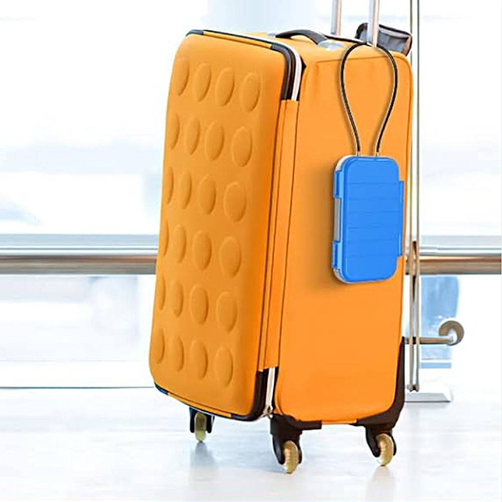 Portable Safe Box Combination Code Security Case LockBox with Removable Chain Blue