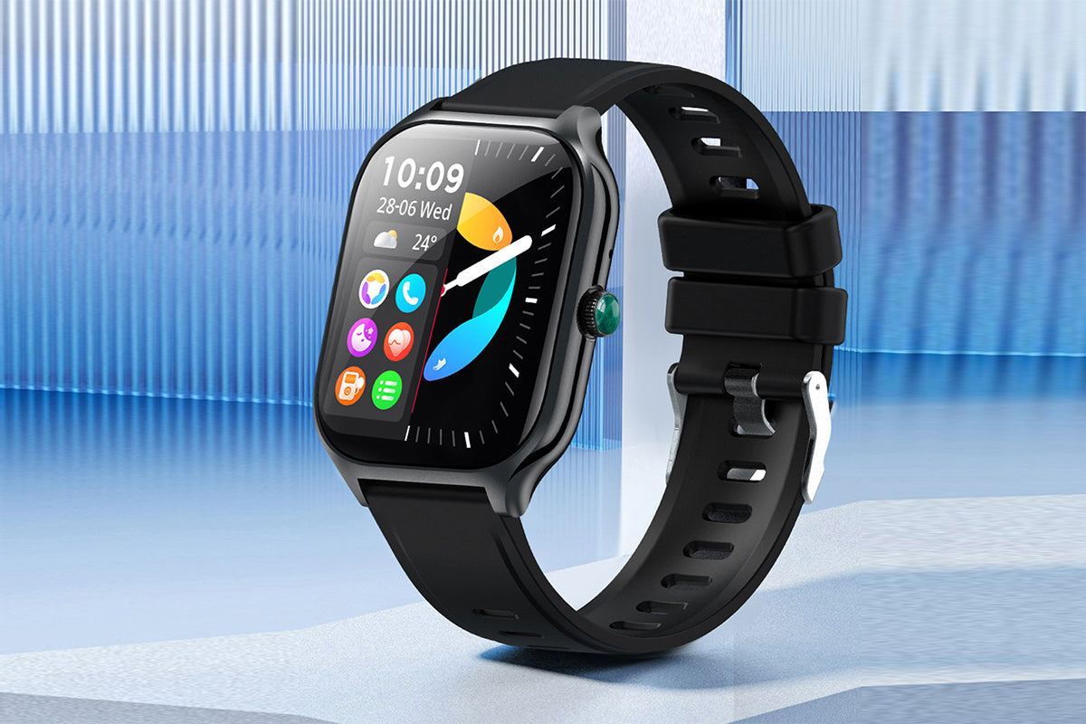 Smart Watch 2.01-Inch Fitness Watch with Heart Rate Sleep Monitor Blood Oxygen 123 Sports Modes Activity Tracker -Black