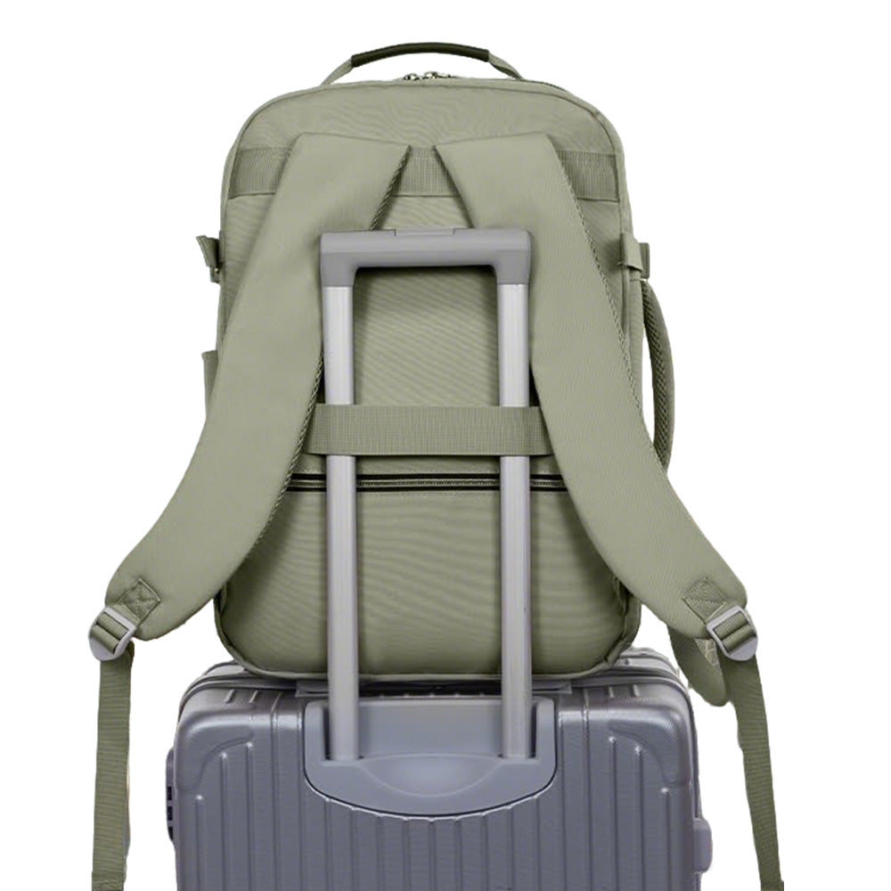 40L Travel Backpack for Men & Women Waterproof Carry-On Bag with 3 Storage Pockets Green