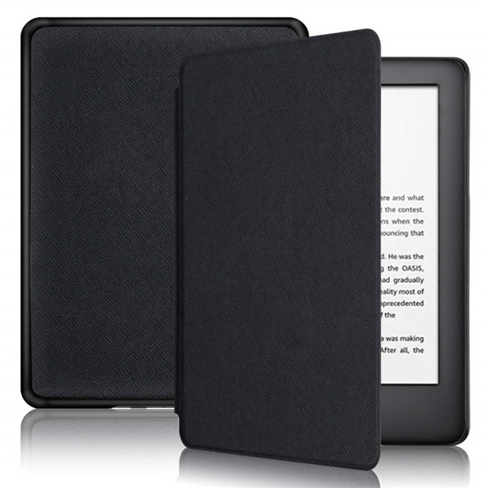 PU Leather Flip Case Cover for Amazon Kindle Paperwhite 11th 2021 Black