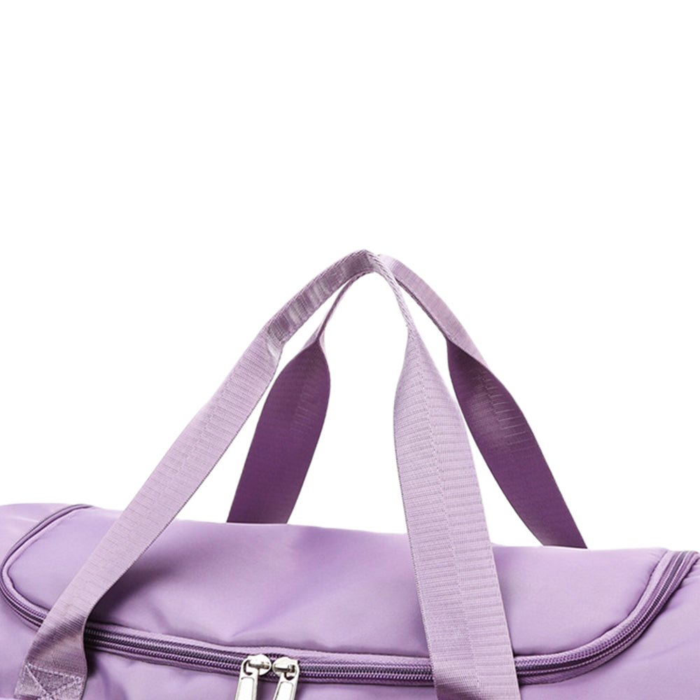 Travel Duffle Bags Waterproof Foldable Portable Luggage Bag Birth Bag -Purple