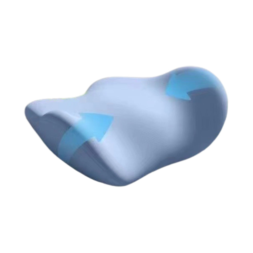 Lumbar Support Sleeping Pillow Memory Foam Cushion Waist Support for Side and Back Sleepers Blue
