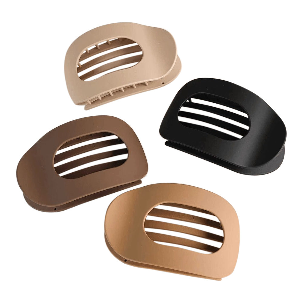 4Pcs Flat Claw Clips for Women Stylish Hair Clips for Thick and Fine Hair