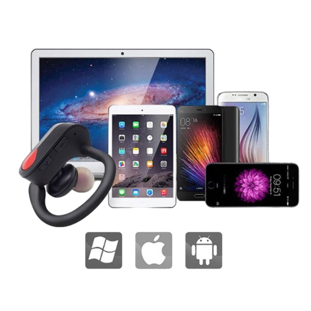 Bluetooth 5.0 Stereo Headphones with Microphone Sports Over Hook Earbuds