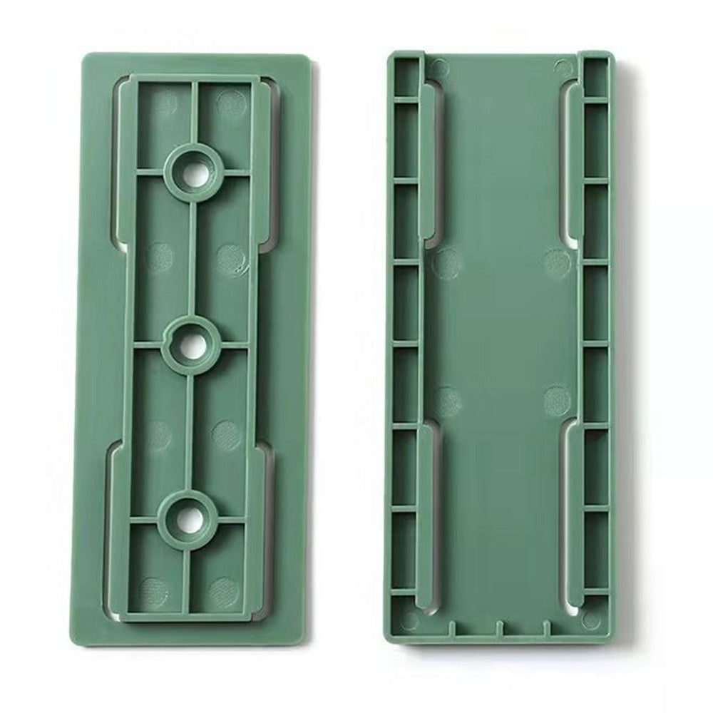 4Pcs Set Punch-Free Socket Organizer Wall Mount Plug Fixer Adhesive Power Strip Holders Green