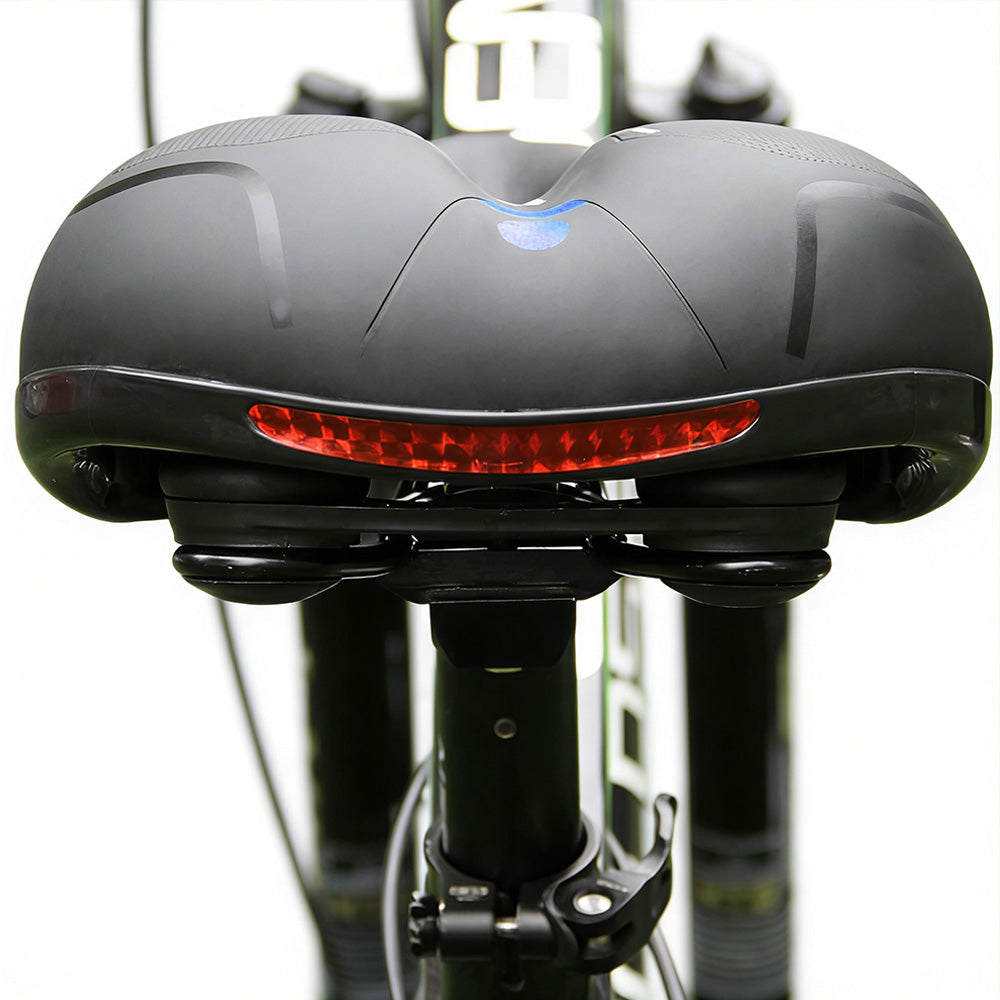 Air Cushion Shock Absorbing Mountain Bike Saddle Seat-Blue