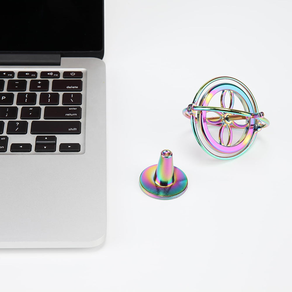 Metal Gyroscope Educational Fingertip Gyro Toy Speed Balance Spinning Top Gyroscope Mixed Color