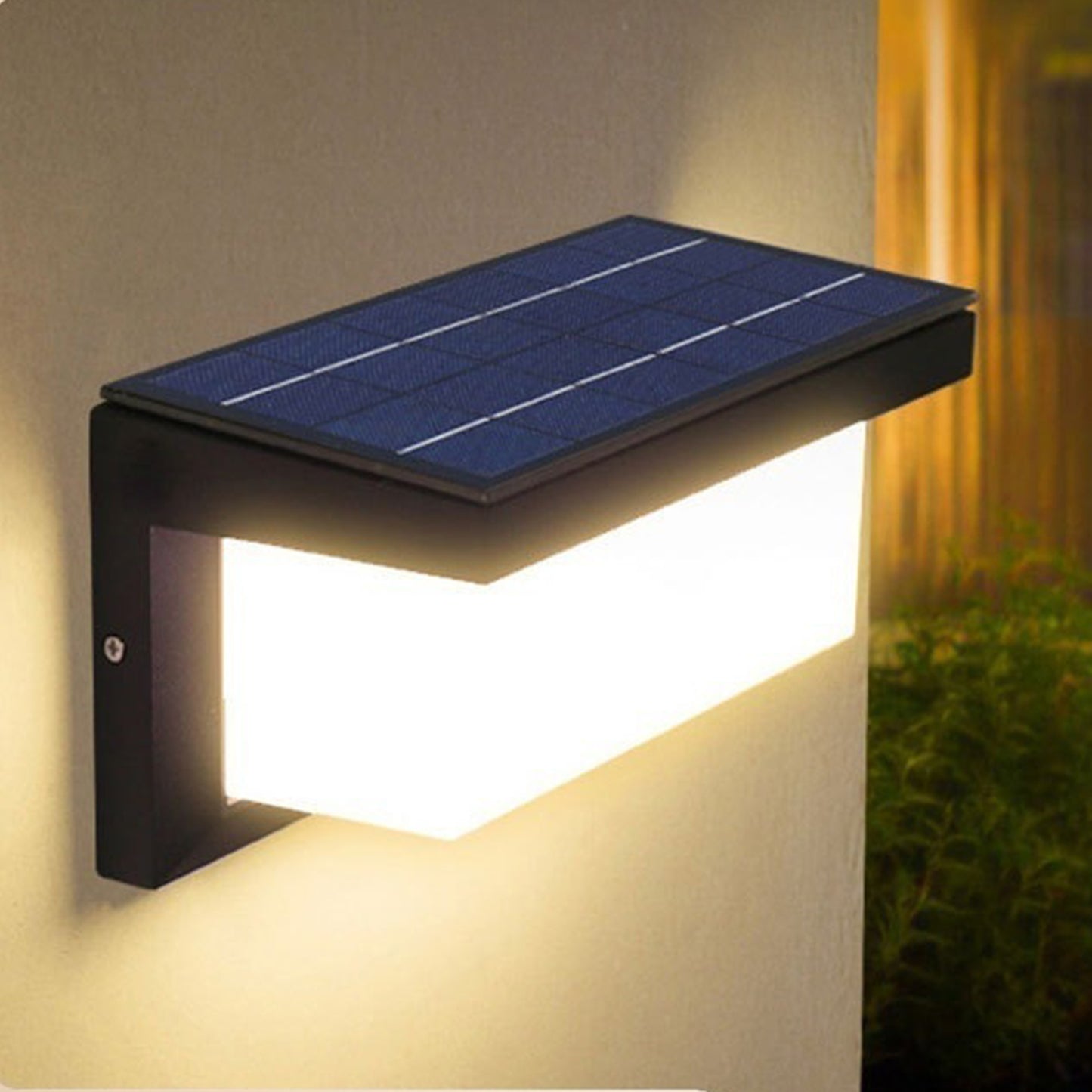Outdoor Square Solar Light Control Wall Light