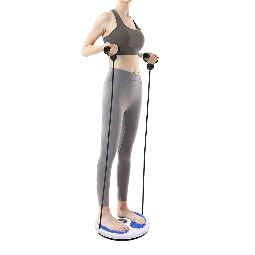 Twist Waist Board Magnetic Balance Board Foot Sole Massage Disc with Drawstrings Exercise Fitness Accessories Blue