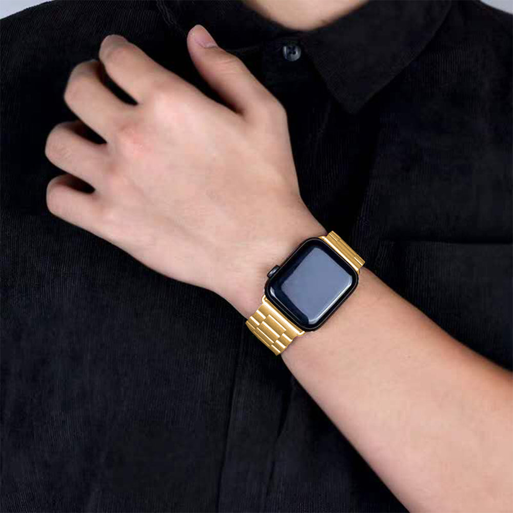 Stainless Steel iWatch Band Metal Strap For Apple Watch-38-40-41mm Gold