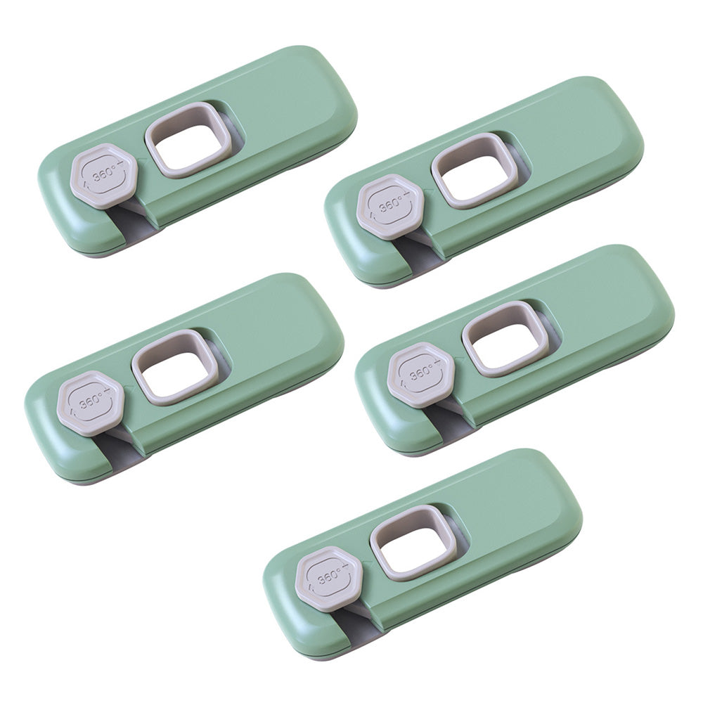 5Pcs Kid Proof Refrigerator Lock Freezer Door Security Lock for Fridge Cabinets Green