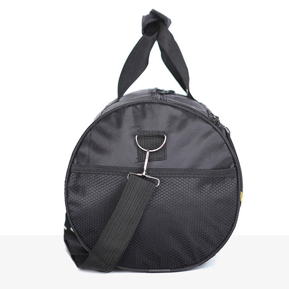 Gym Duffle Bag Travel Duffel Bag Outdoor Shoulder Sports Bag Black and Yellow