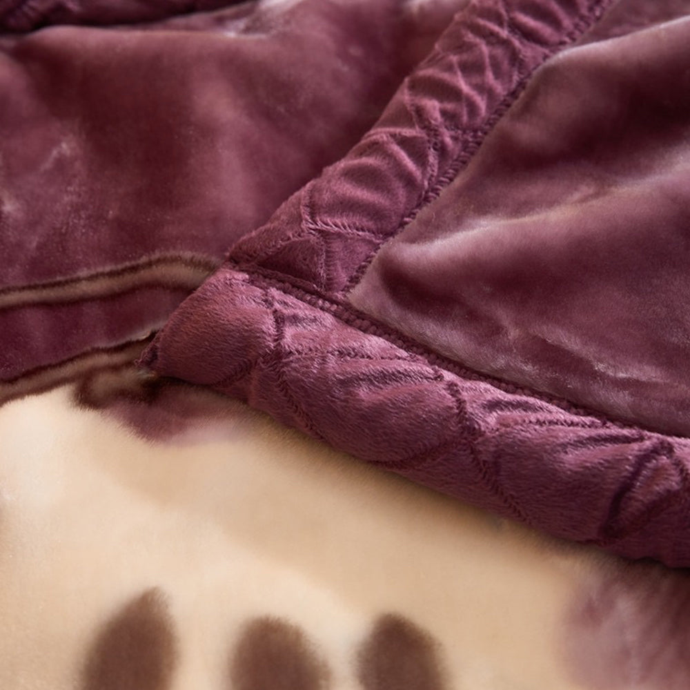 Soft Queen Size Blanket Double-Sided Winter Warm Quilt Throw Blanket Style 3