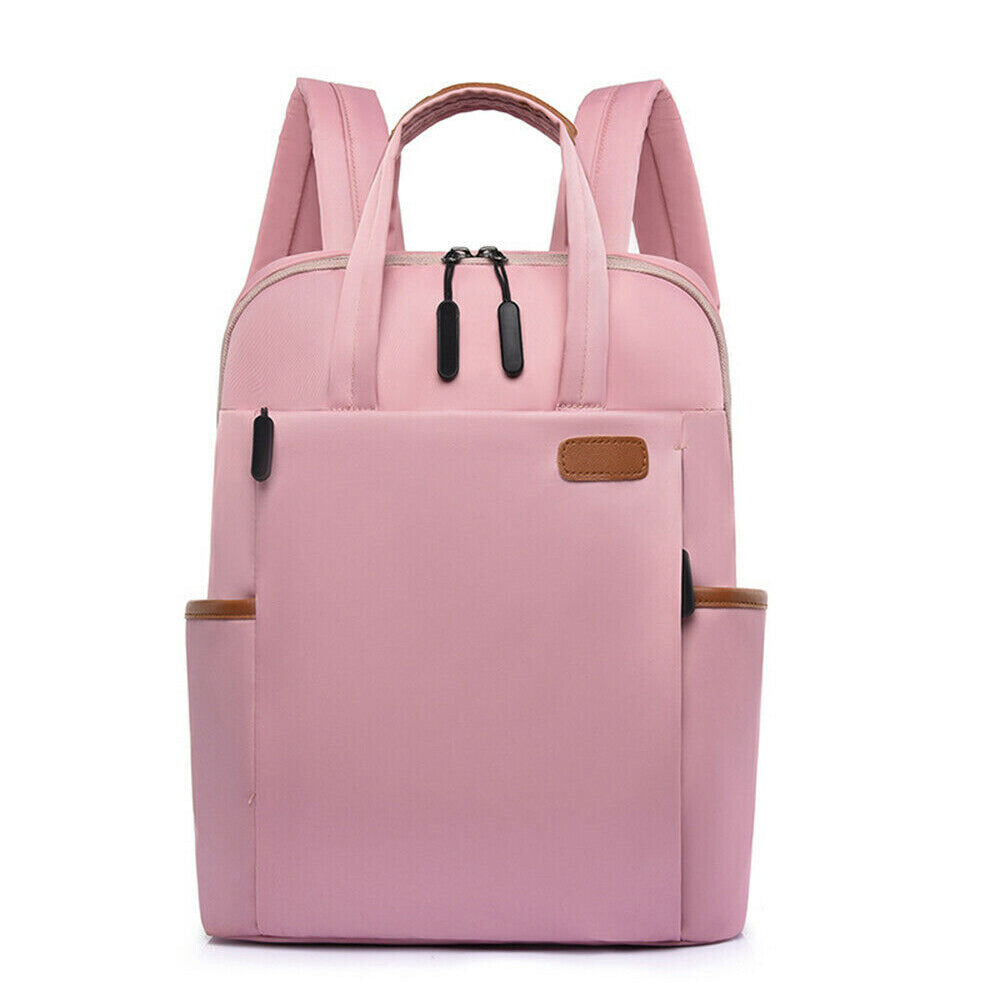 Travel Laptop Backpack Casual Rucksack Shoulder Bag for Work School Pink