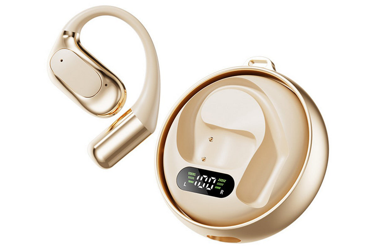 AI Translation Earbuds Real Time 138 Language Translator Earbuds with iOS Android-Gold
