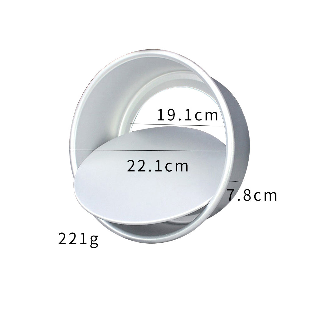 Round Aluminum Alloy Cake Pan Mold with Removal Bottom Kitchen Baking Mould