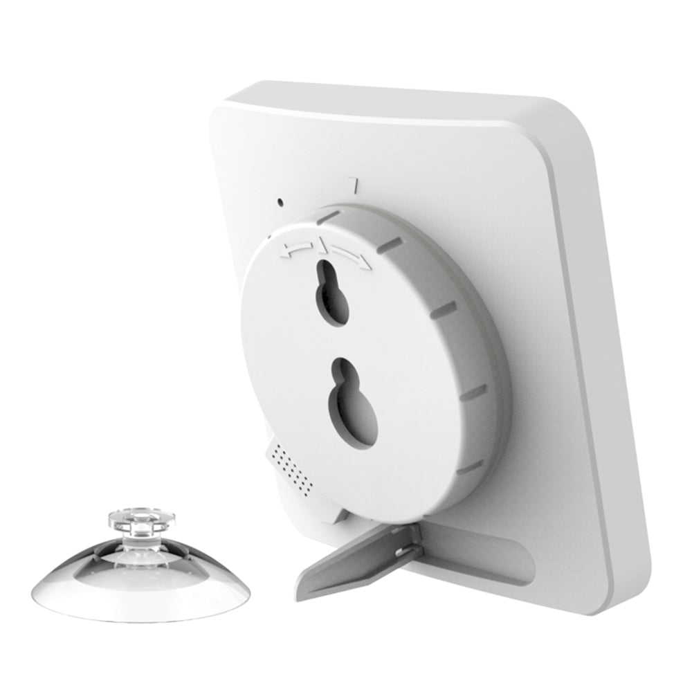 Digital Shower Clock with Timer Water-Resistant Touch Screen Clock White