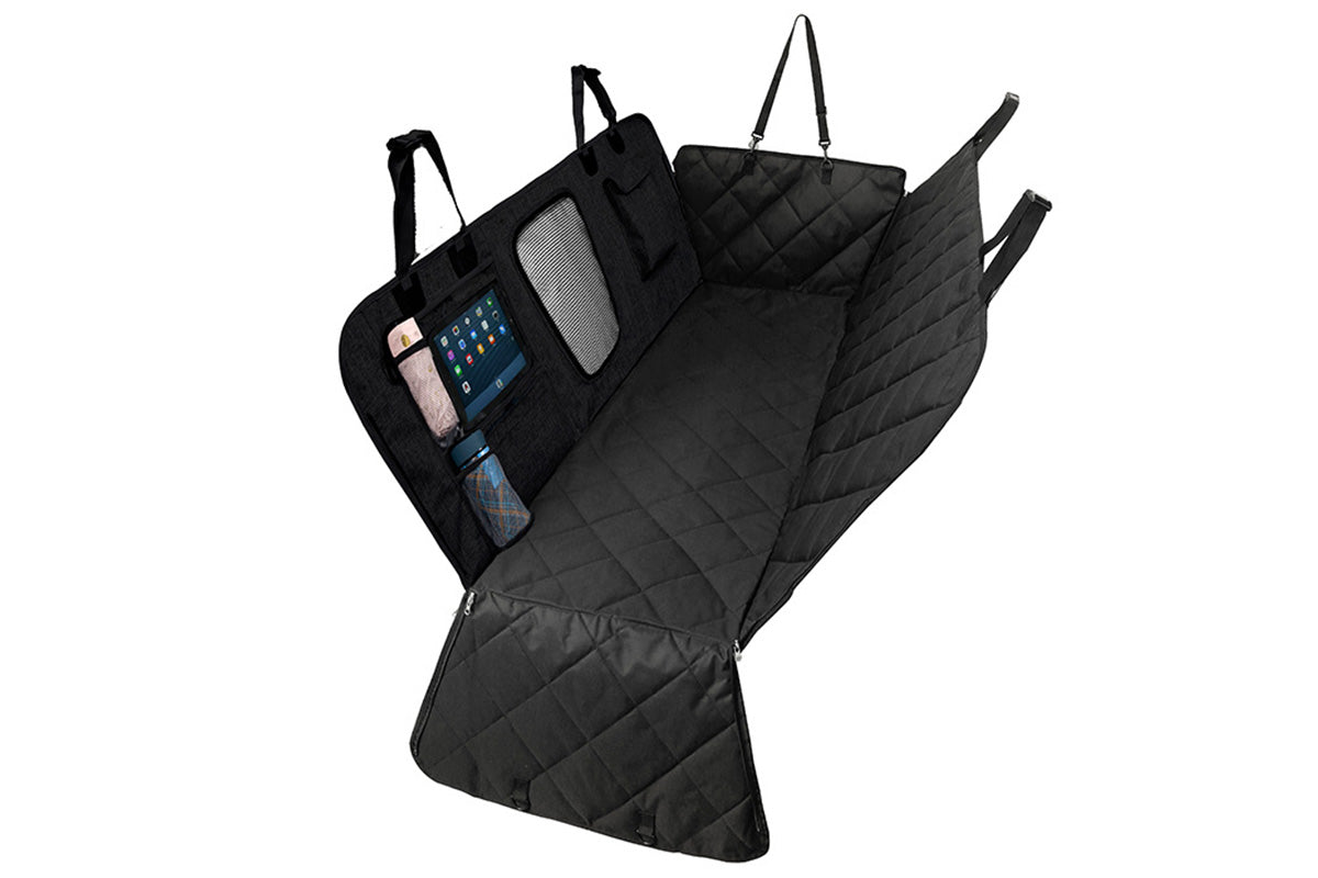 Pet Seat Cover Hammock Non-Slip Protector Mat Water-Resistant Cat Dog Back-Black