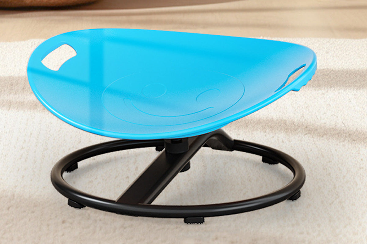 Balance Training Spin Chair for Autistic Little Ones Sensory Spinning Chair 100kg Weight -Blue