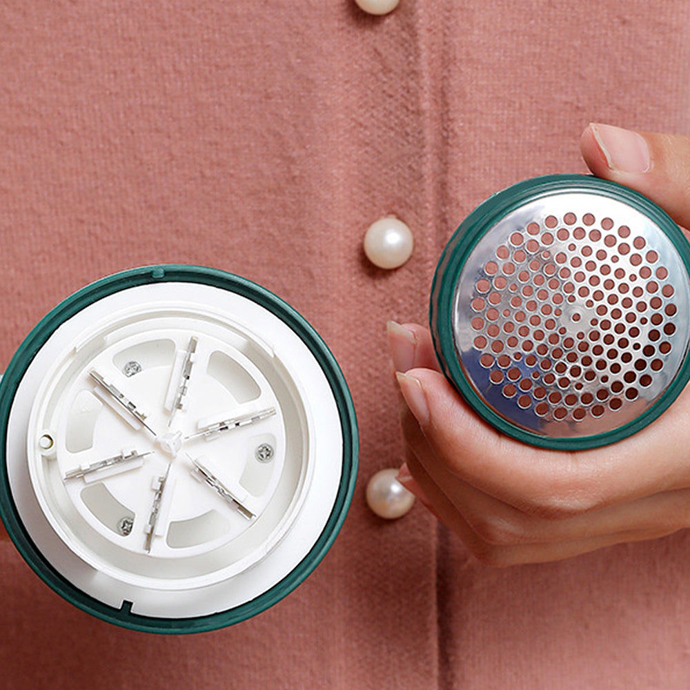 Electric Lint Catcher USB Rechargeable Bobble Remover Fabric Shaver for Clothes Green