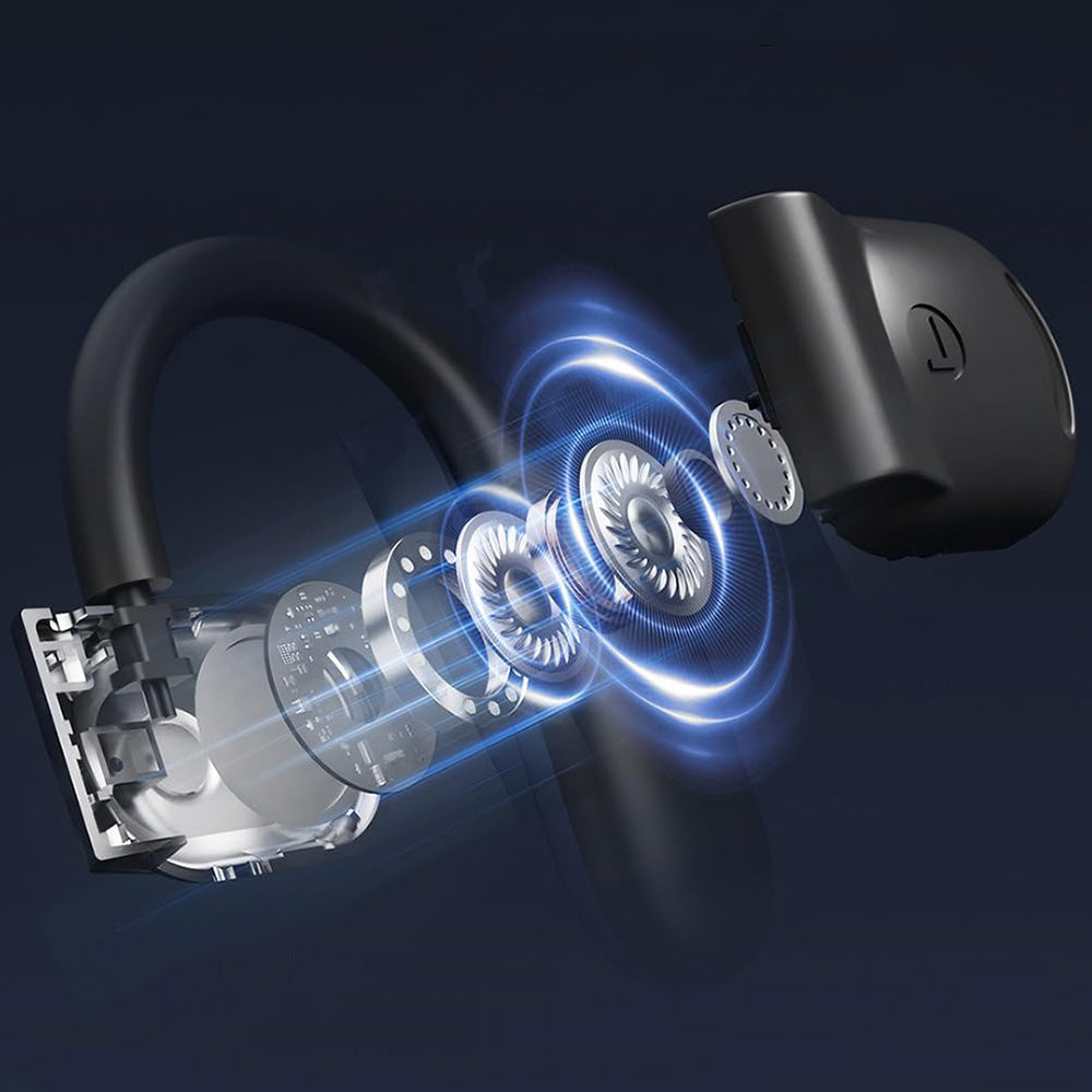 144-Language Wireless AI Translator Bluetooth Music Headphone for Travel Business Learning Black