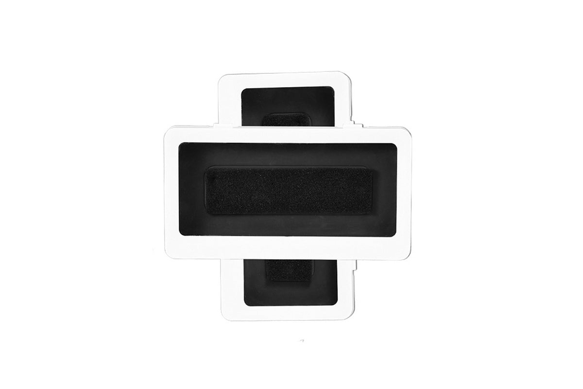 2Pcs Bathroom Waterproof Anti-Fog Wall Mount Shower Phone Storage Case-White