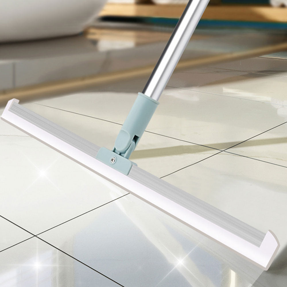 180 Degree Rotatable Floor Squeegee Adjustable Long Handle Multifunctional Floor Scrubber Broom