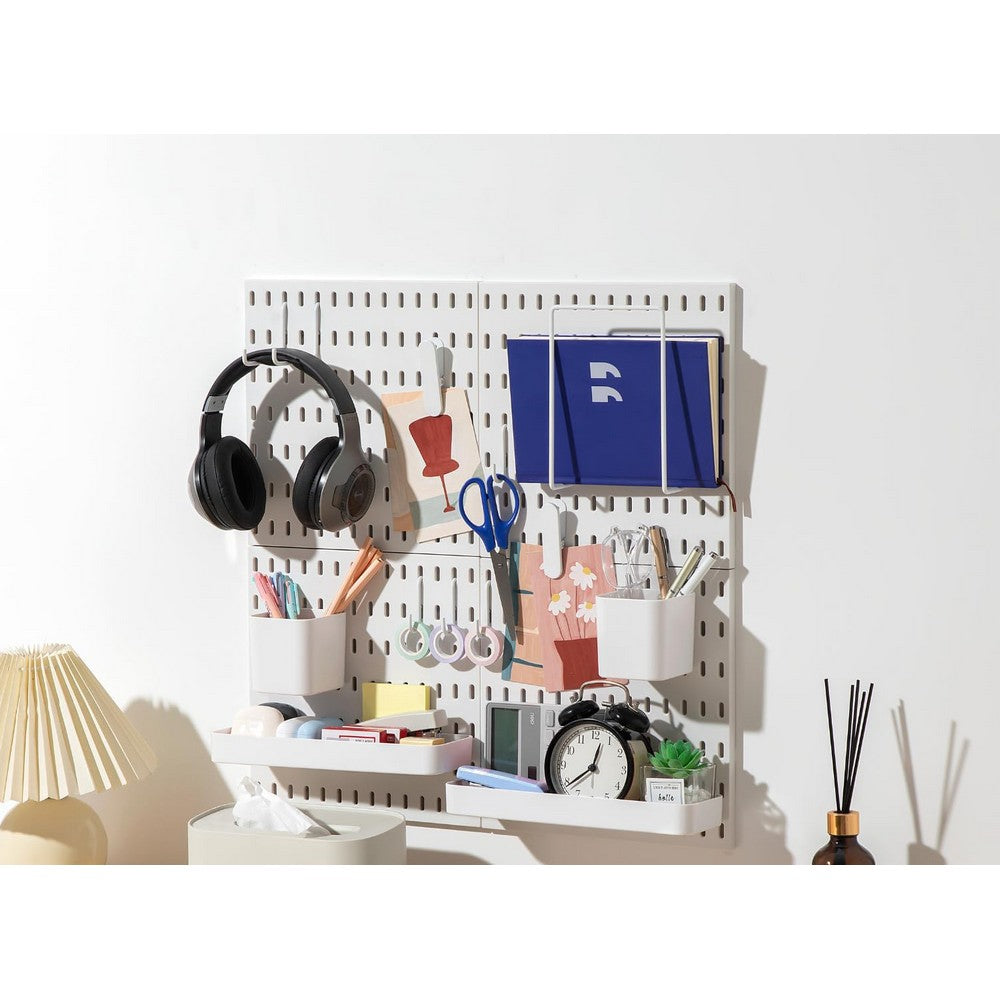 4Pcs Pegboard Combination Kit Pegboards and Accessories Modular Hanging for Organizer