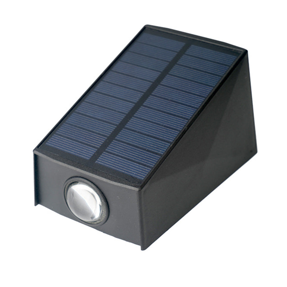 2Pcs Solar Wall Lights Outdoor Up and Down Sconce Lights for Garden Patio Garage Porch Warm