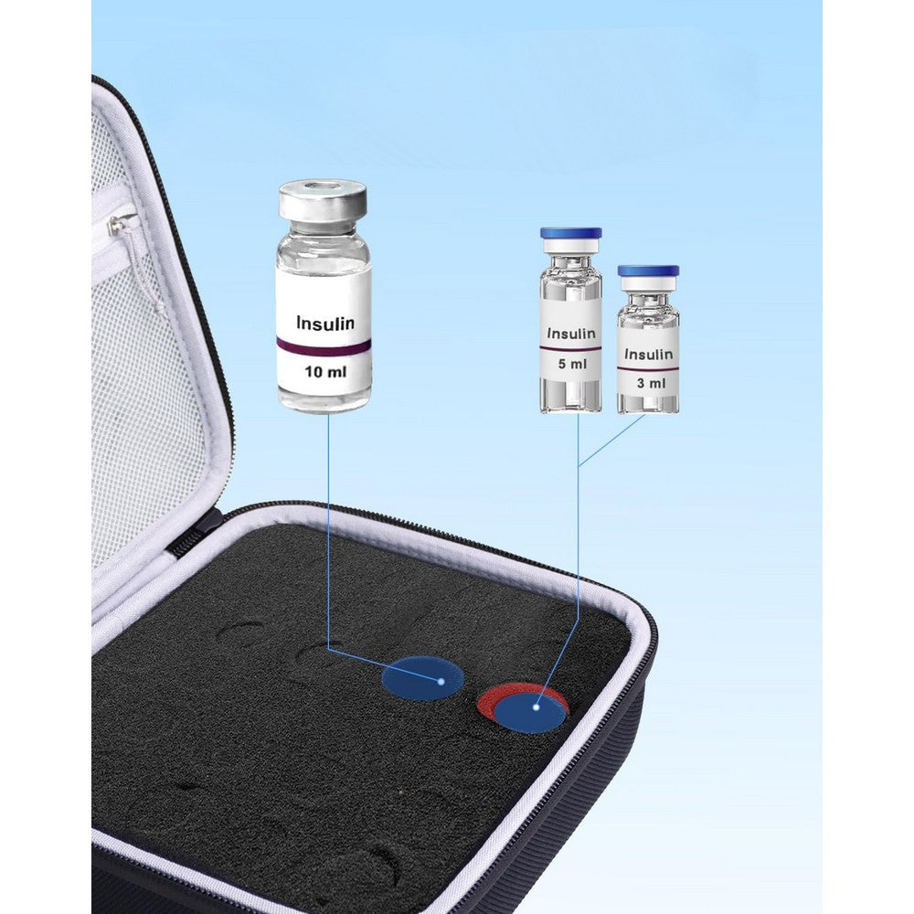 30 Grids Insulin Vial Protector Case Peptide Case for Diabetics Standard 10ml U-100 Vials