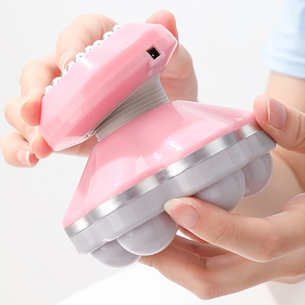 Portable Electric Vibration Massager Hand Held Body Back Massager Pink