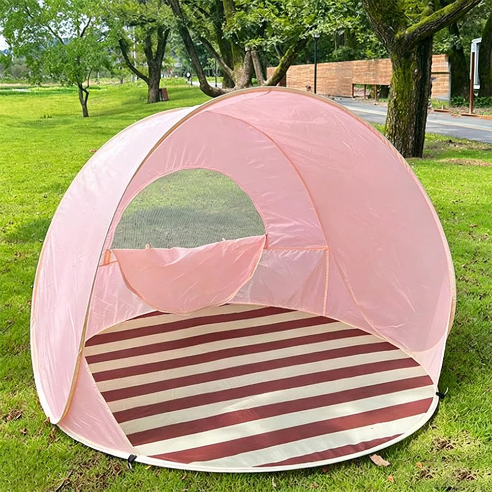 Pop Up Sun Shade Beach Tent UPF Protection Mini Canopy - Pink