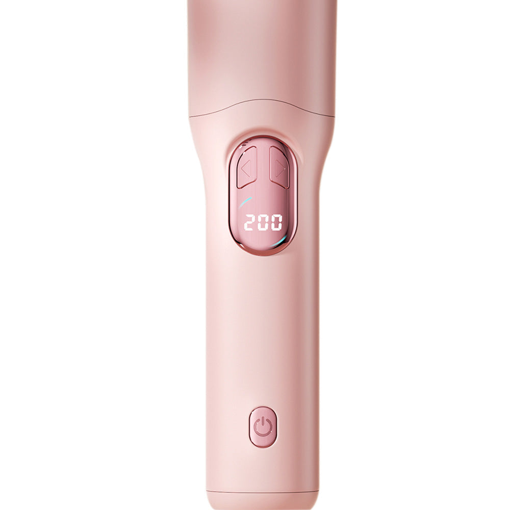 Automatic Curling Iron with 3 Temperatures Curling Iron 2-Way Rotation for Hair Styling Pink