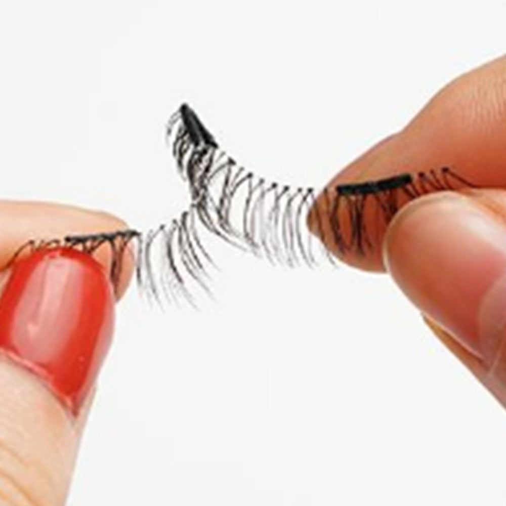 4 Pairs of False Eyelash Set Curler Clip Quantum Kit 3D Eye Lashes Tool Style 3