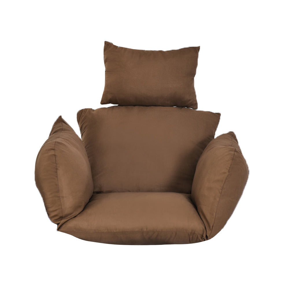 Hanging Swing Chair Cushion Egg Chair Pad Outdoor Garden Home Decor Brown