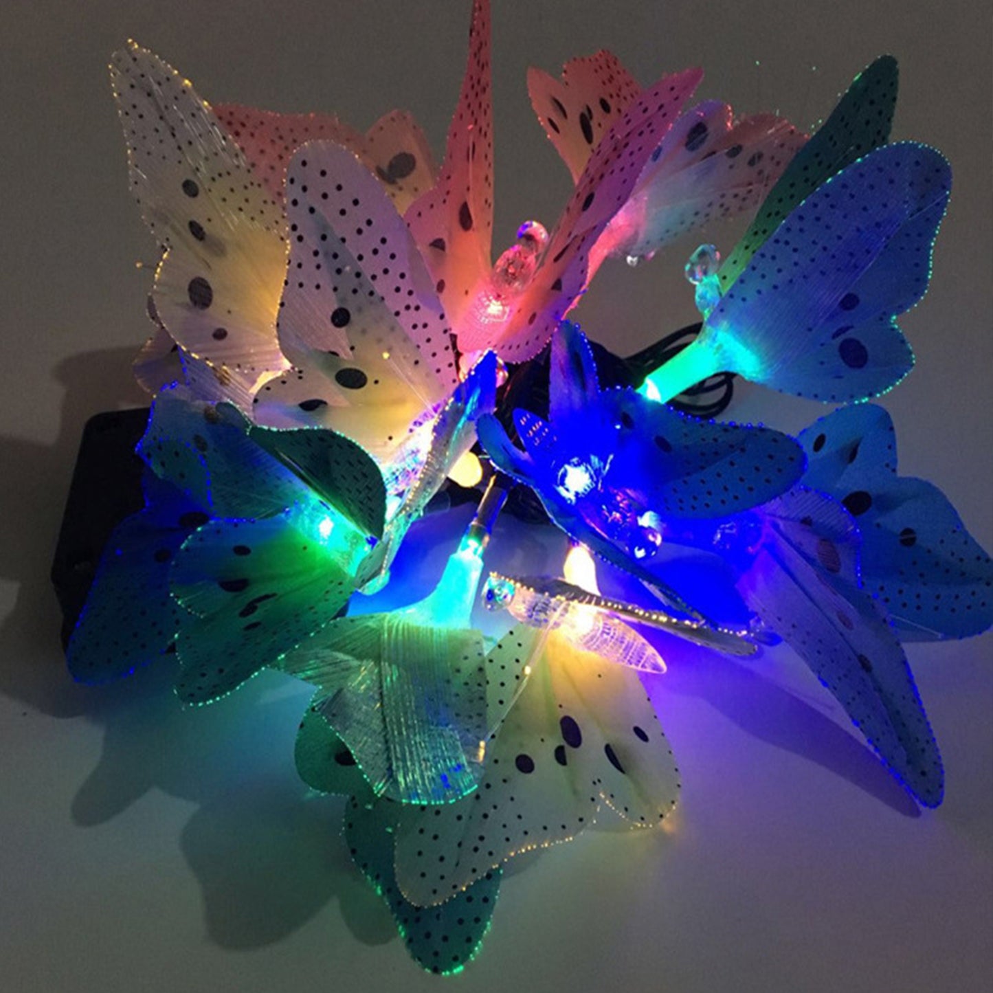 12/20 LED Solar Butterfly String Lights Outdoor Lighting Decoration Lamps