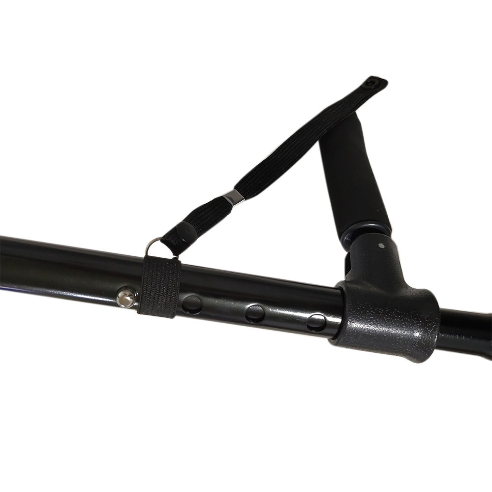 Walking Cane with LED Light Alarm Adjustable Dual Handles for Seniors and Adults