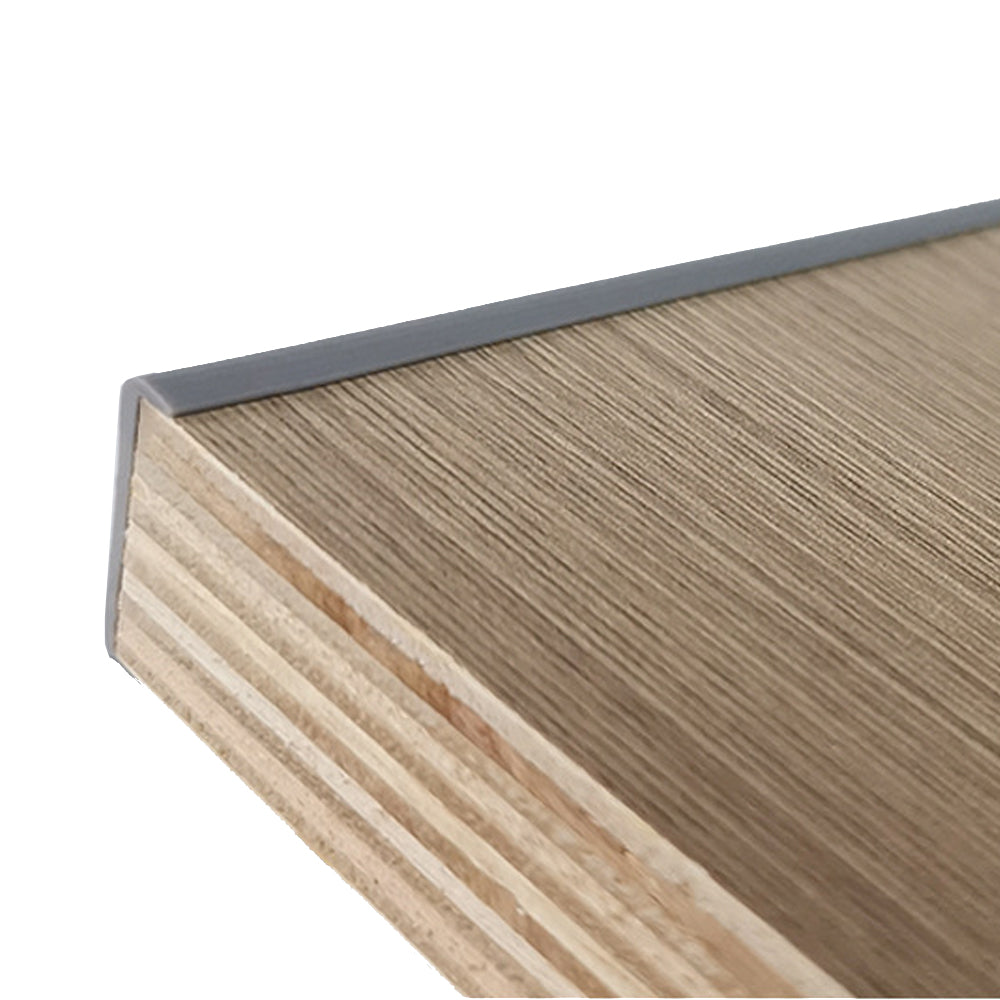 U-Shape Edge Banding Self Adhesive Edge Banding Corner and Collapsible Edge Protector for Cabinet Repair Grey