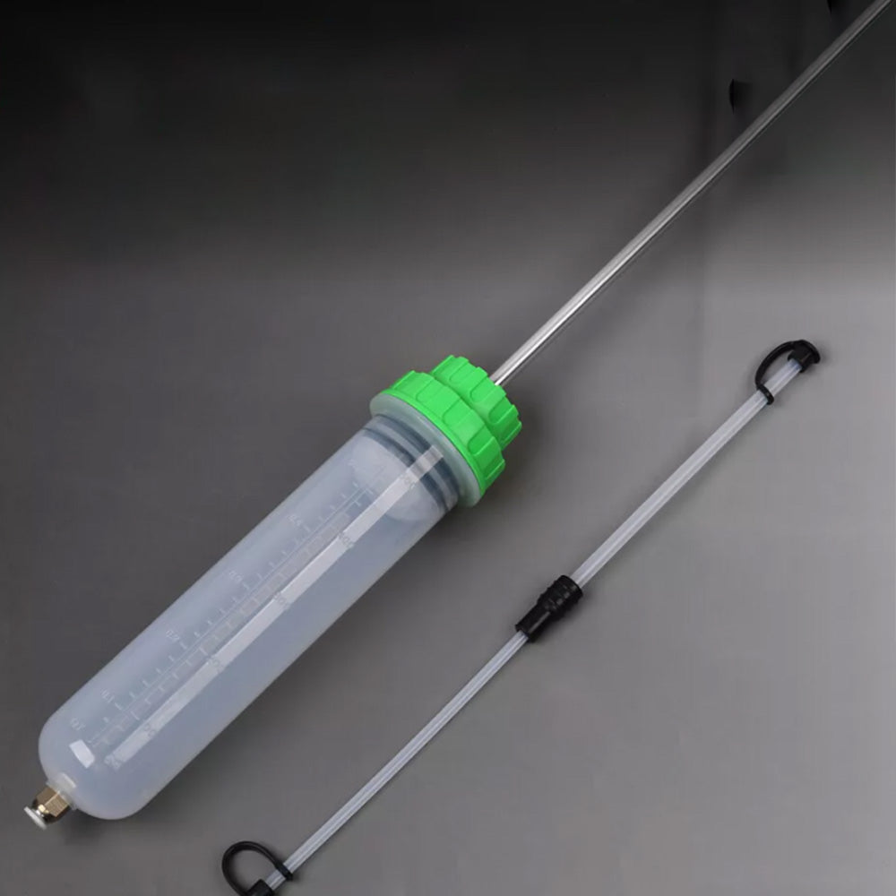 500CC Waste Oil Fluid Extractor Pump Manual Suction Vacuum Fuel Transfer Tool for Car Green