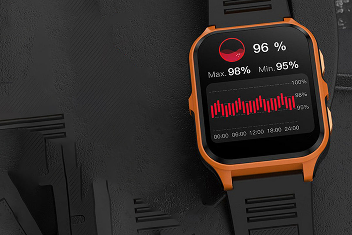 Smart Watch 1.83-Inch Fitness Watch with Heart Rate Sleep Monitor Blood Oxygen Female Physiological Reminders Activity Tracker-Orange