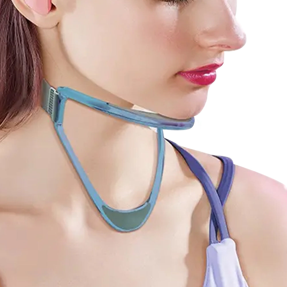 Cervical Brace Neck Collar Cervical Support Traction Neck Protector Blue