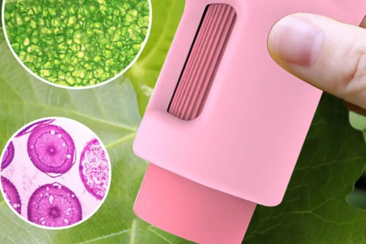 1000X Digital Pocket Microscope Rechargeable Handheld Portable Microscopes For Kids-Pink