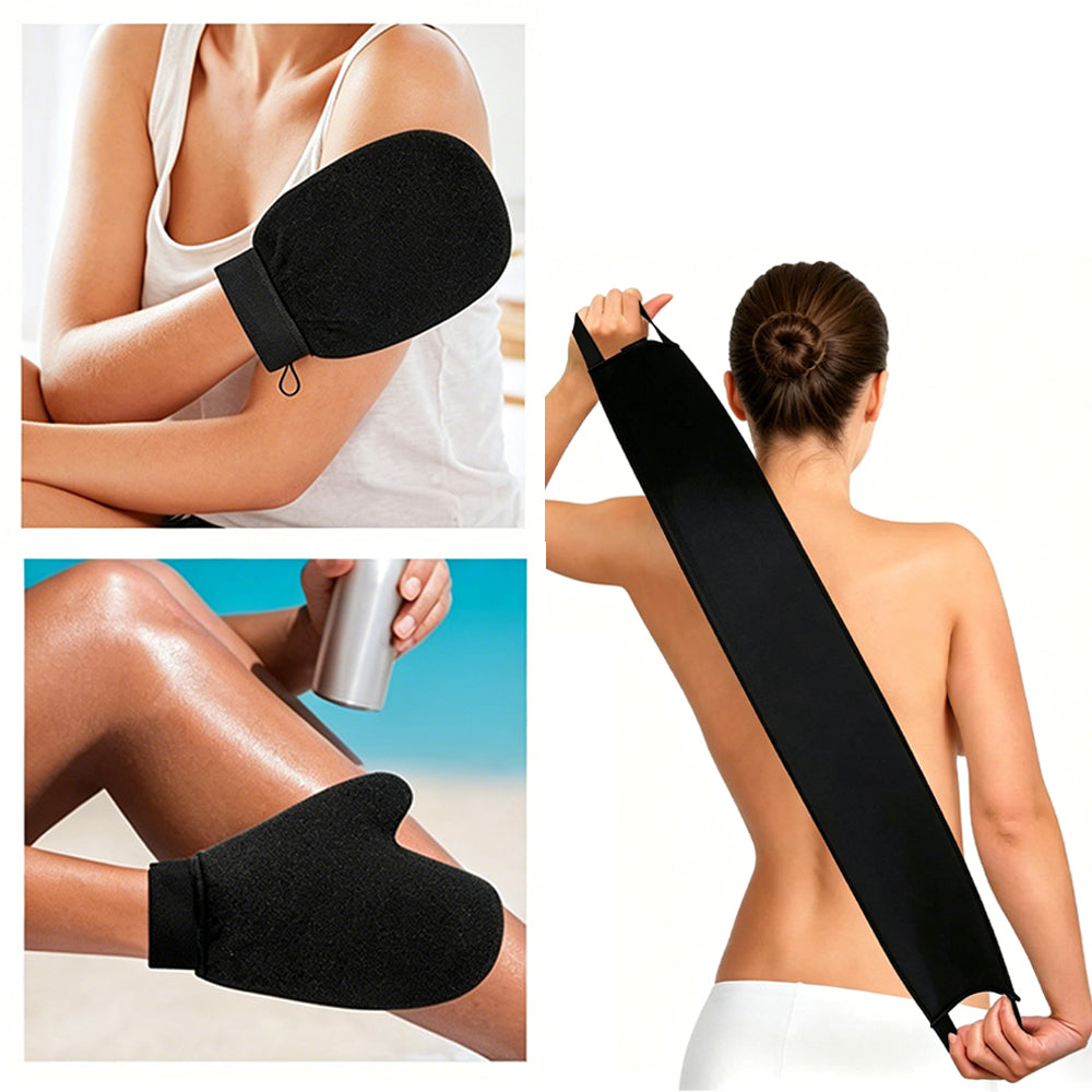 4Pcs Back Tanning Applicator Velvet Body Lotion Applicator for Self Tanner