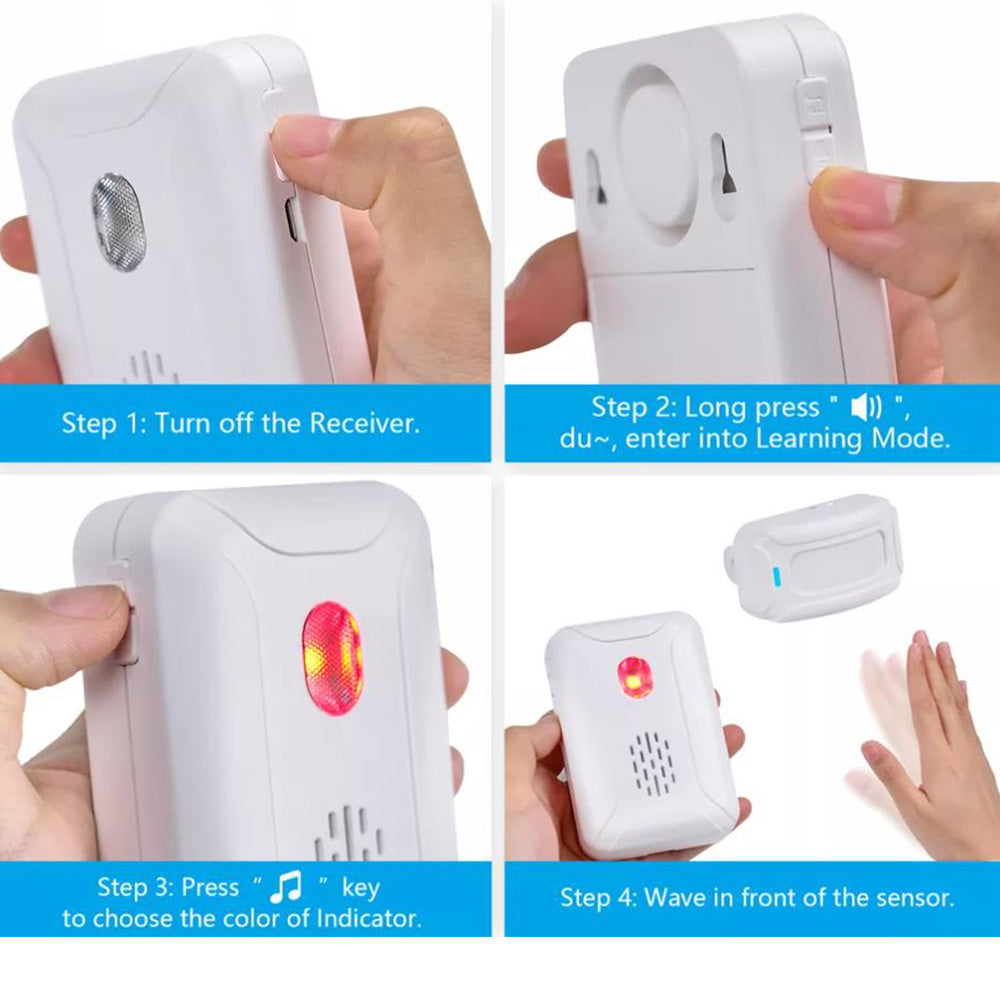 Motion Sensor Welcome Doorbell Wireless Motion Detector Alarm for Home Store Business Caregiver Reminder Style 1