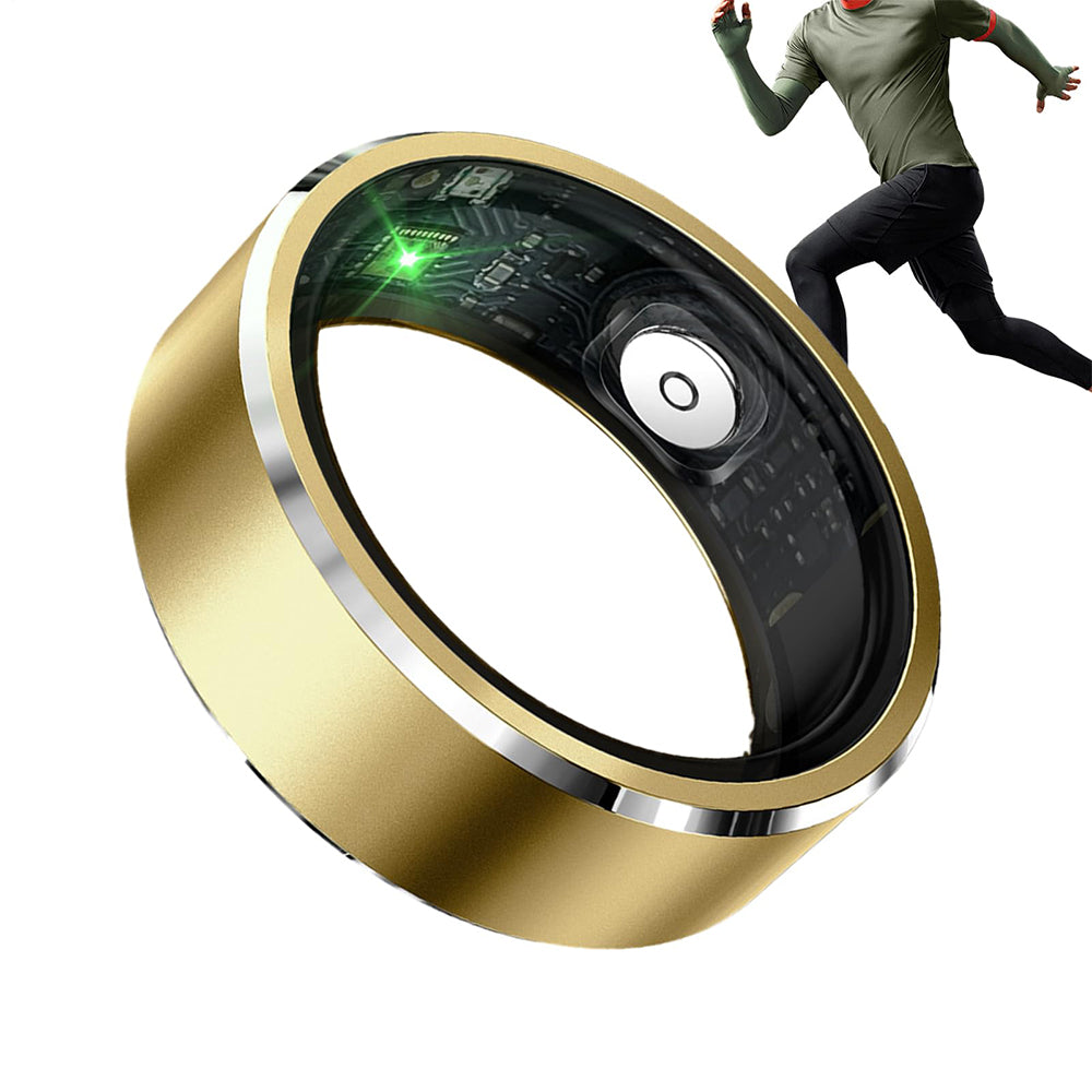 Gesture Control Smart Ring Waterproof Health Tracker - Gold