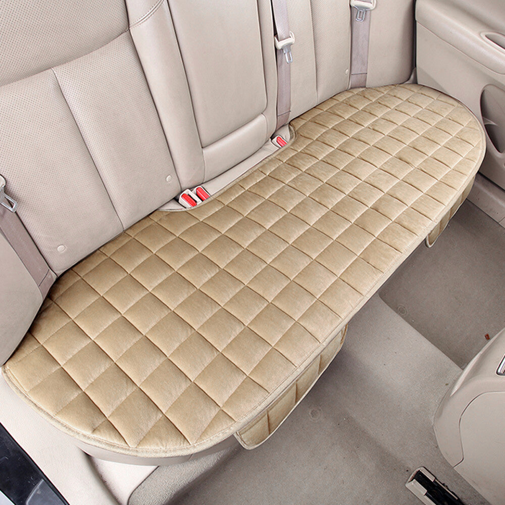 Universal Car Rear Seat Cover Back Seat Protector Mat Beige