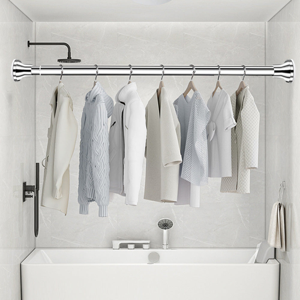 Extendable Shower Curtain Rod Adjustable Tension Pole for Kitchen Cupboard Bathroom Window